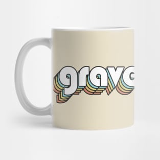 Gravedigger - Retro Rainbow Typography Faded Style Mug